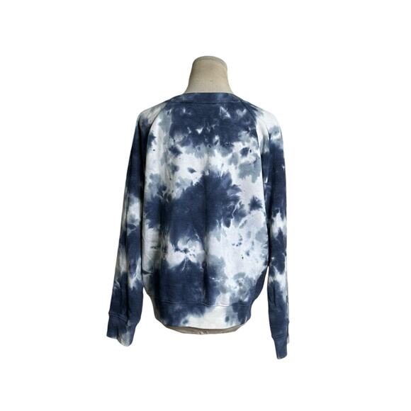 RicherPoorer blue white tie dye long sleeves sweatshirt size M - Picture 2 of 11